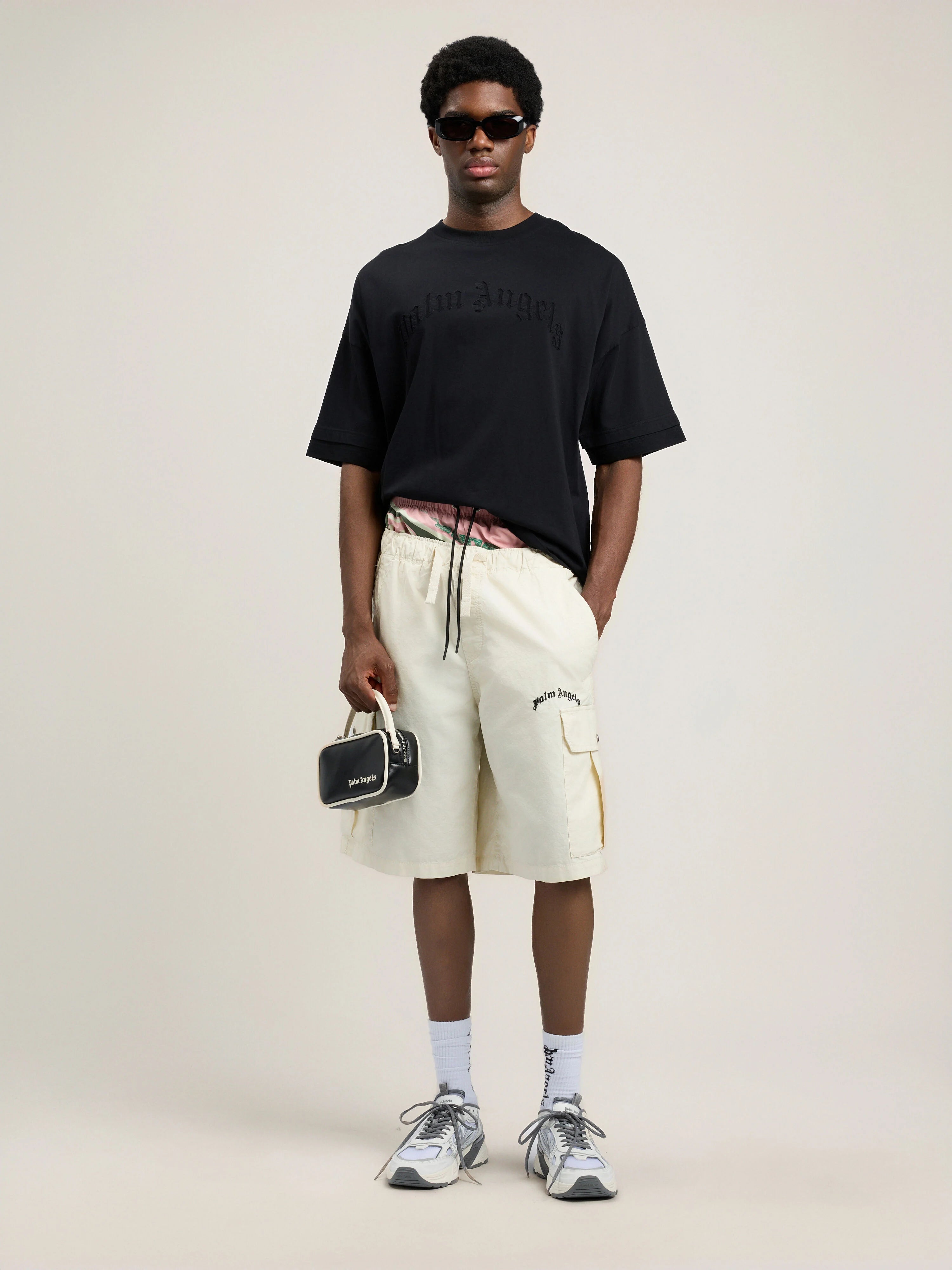 Curved Logo Loose Double T-Shirt