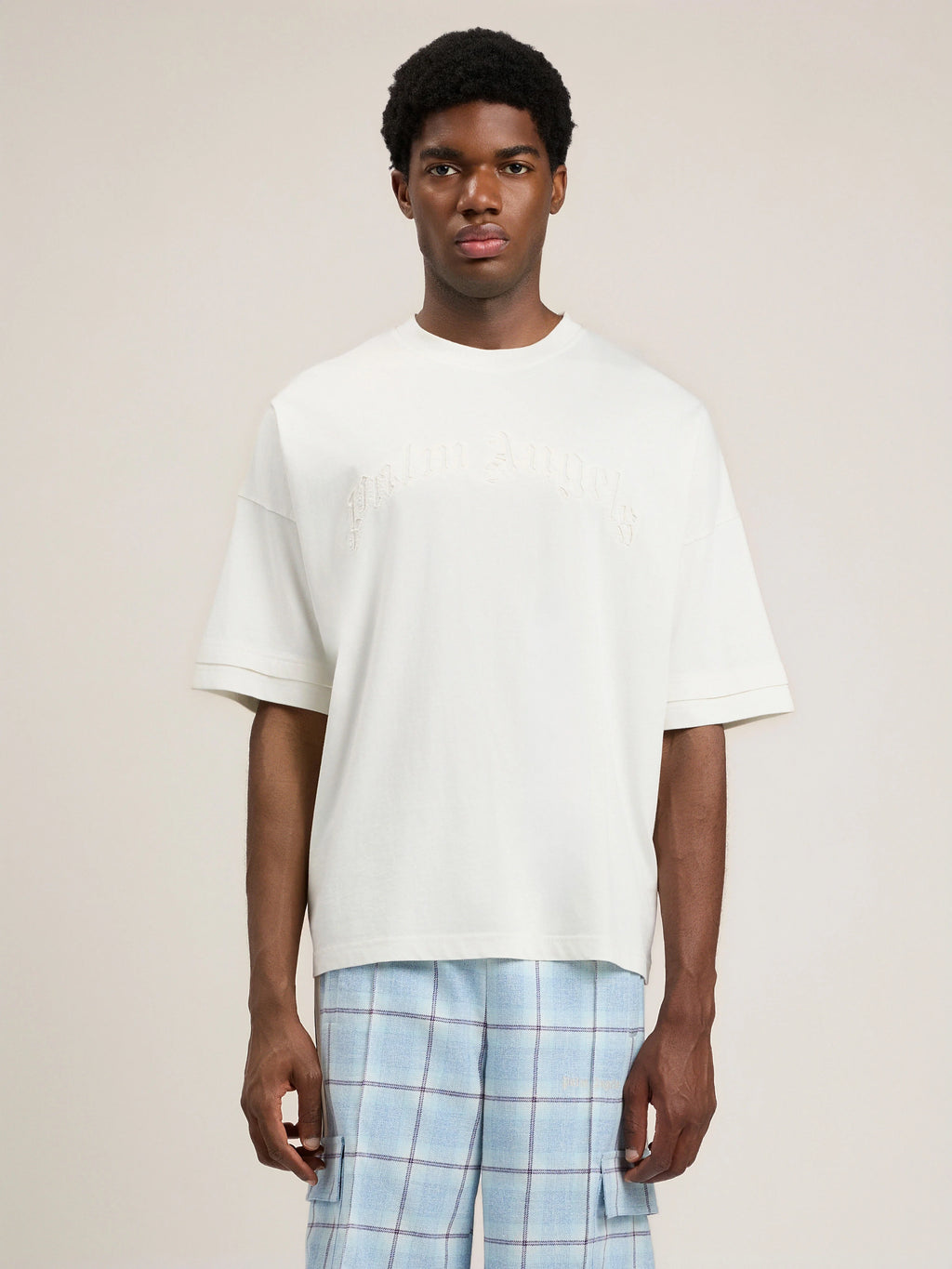 Curved Logo Loose Double T-Shirt
